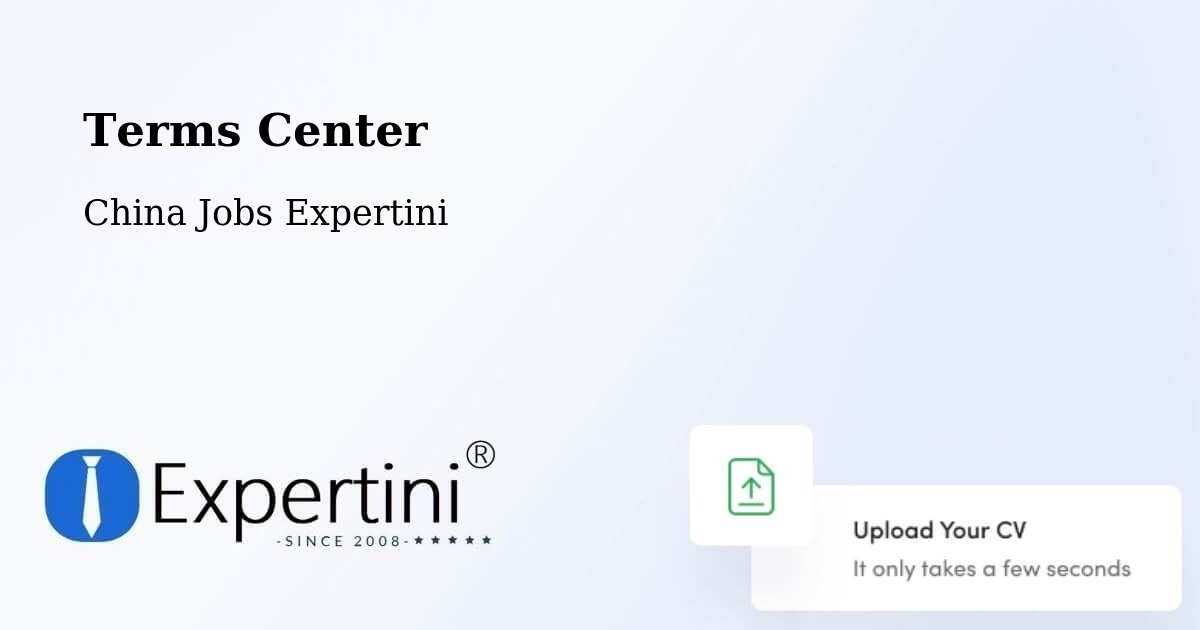 Terms of Service – Jinan - China Jobs Expertini